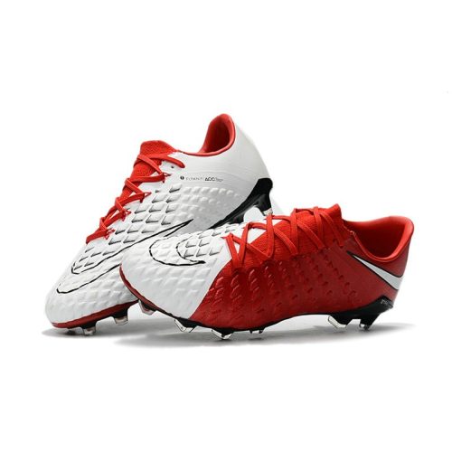 fodboldstøvler Nike HyperVenom Phantom III Elite FG - Rød Hvid_8.jpg
